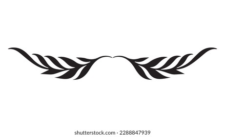 Divisor de caligrafía dibujado a mano vectora. Flourishes Set. Elementos de diseño decorativos. Ilustración del vector