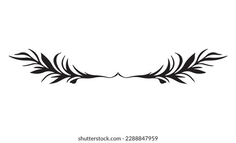 Divisor de caligrafía dibujado a mano vectora. Flourishes Set. Elementos de diseño decorativos. Ilustración del vector