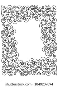 Vector hand drawn cartoon Doodle illustration. Abstract objects and elements for decorating postcards, posters, coloring book pages for adults and children.