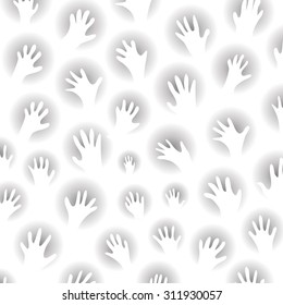 vector hand drawn cave drawing print pattern background 