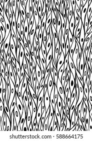 Vector hand drawn cellular black and white background