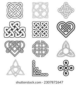 vector hand drawn Celtic borders design