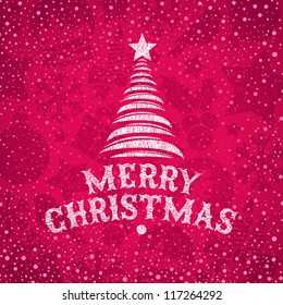 Vector hand drawn Christmas greeting