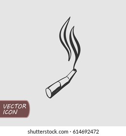 Vector hand drawn cigarette logo