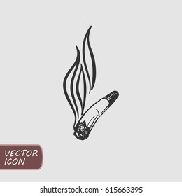 Vector Hand Drawn Cigarette Logo