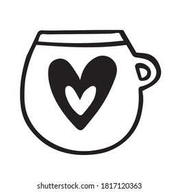 vector hand drawn coffee cup icon