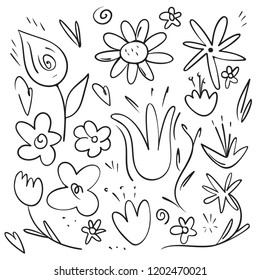 Vector hand drawn collection of curly swishes, swashes, swoops. Calligraphy swirl. Highlight text elements.

