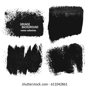 Vector hand drawn collection of grunge textures, unique template background, artistic of charcoal, hatching, dust grain, scratches, isolated objects, used for design, photo and scrapbooking.