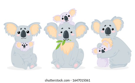 Koala Wildlife Cartoon Mother Imagenes Fotos De Stock Y Vectores Shutterstock