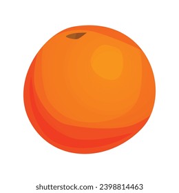 Vektorgrafik handgezeichnet bunt orangefarbene Illustration.