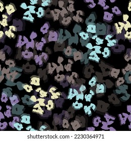 Vector hand drawn colorful purifier fish skin like seamless pattern. Abstract chameleon texture