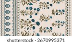 Vector Hand drawn colourful geometric flowers Motifs African boho paisley, seamless patterns with floral for fabric Ethnic Indian Pattern, textiles, clothing, wrapping paper, backdrop, banner.

