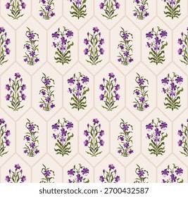 Vetor mão desenhado colorido flores geométricas Motifs Africano boho paisley, padrões sem costura com floral para tecido Etnic Indian Pattern, têxteis, roupas, papel de embalagem, pano de fundo, banner.
