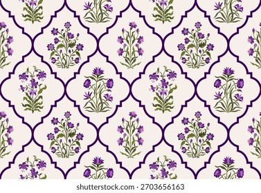 Vector Hand drawn colourful geometric flowers Motifs African boho paisley, seamless patterns with floral for fabric Ethnic Indian Pattern, textiles, clothing, wrapping paper, backdrop, banner.
