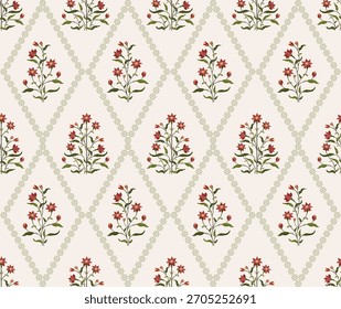 Vector Dibujado a mano de flores geométricas coloridas Motivos boho africano paisley, patrones sin costuras con tela floral para el patrón étnico indio, textiles, ropa, papel de embalaje, telón de fondo, Anuncio.
