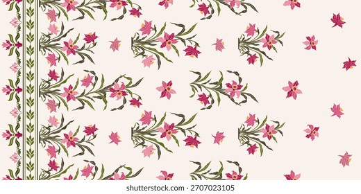 Vector Dibujado a mano de flores geométricas coloridas Motivos boho africano paisley, patrones sin costuras con tela floral para el patrón étnico indio, textiles, ropa, papel de embalaje, telón de fondo, Anuncio.
