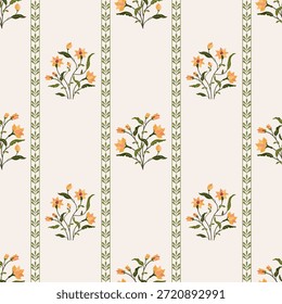 Vector Dibujado a mano de flores geométricas coloridas Motivos boho africano paisley, patrones sin costuras con tela floral para el patrón étnico indio, textiles, ropa, papel de embalaje, telón de fondo, Anuncio.
