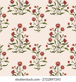 Vector Hand drawn colourful geometric flowers Motifs African boho paisley, seamless patterns with floral for fabric Ethnic Indian Pattern, textiles, clothing, wrapping paper, backdrop, banner.
