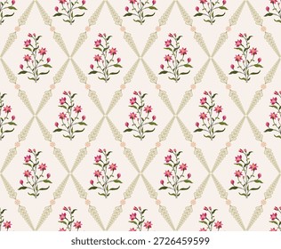 Vetor mão desenhado colorido flores geométricas Motifs Africano boho paisley, padrões sem costura com floral para tecido Etnic Indian Pattern, têxteis, roupas, papel de embalagem, pano de fundo, banner.
