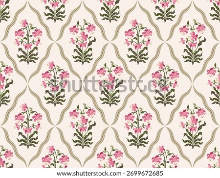 Vector Hand drawn colourful geometric flowers Motifs African boho paisley, seamless patterns with floral for fabric Ethnic Indian Pattern, textiles, clothing, wrapping paper, backdrop, banner.
