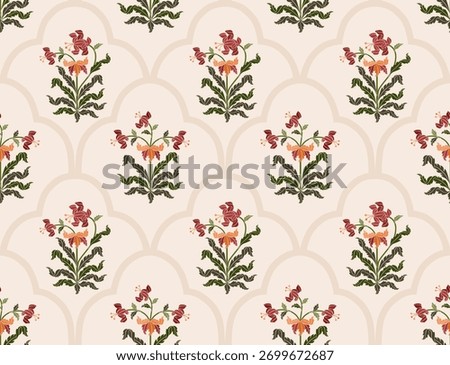 Vector Hand drawn colourful geometric flowers Motifs African boho paisley, seamless patterns with floral for fabric Ethnic Indian Pattern, textiles, clothing, wrapping paper, backdrop, banner.
