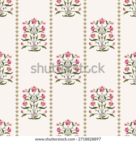 Vector Hand drawn colourful geometric flowers Motifs African boho paisley, seamless patterns with floral for fabric Ethnic Indian Pattern, textiles, clothing, wrapping paper, backdrop, banner.
