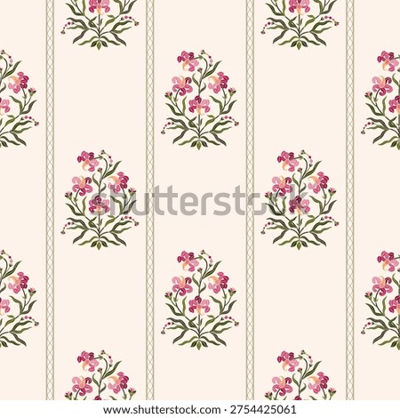 Vector Hand drawn colourful geometric flowers Motifs African boho paisley, seamless patterns with floral for fabric Ethnic Indian Pattern, textiles, clothing, wrapping paper, backdrop, banner.

