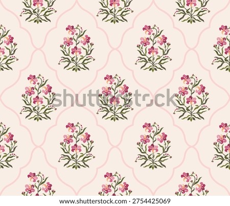 Vector Hand drawn colourful geometric flowers Motifs African boho paisley, seamless patterns with floral for fabric Ethnic Indian Pattern, textiles, clothing, wrapping paper, backdrop, banner.

