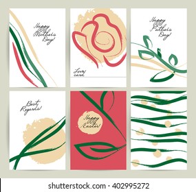 Vector hand drawn creative card. Easter congratulation postcard. Holiday invitation card. Mother's day, father's day postcard design. Love memory card. Happy birthday party flayer. - Powered by Shutterstock - Get 15% off with code: PIKWIZARD15