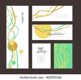 Vector hand drawn creative congratulation card. Business card. Invitation birthday party card design. Holiday vector hand drawn creative congratulation card. Business. Invitation.  - Powered by Shutterstock - Get 15% off with code: PIKWIZARD15