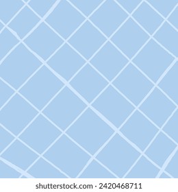 El vector dibujó un lindo patrón a cuadros. Textura simple geométrica. Cruzando las líneas. Resumen tierno patrón delicado ideal para tela, textil, papel pintado
