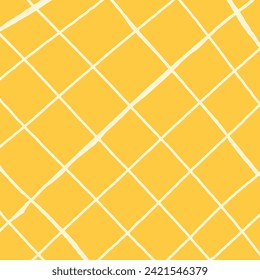El vector dibujó un lindo patrón a cuadros. Textura simple geométrica. Cruzando las líneas. Resumen tierno patrón delicado ideal para tela, textil, papel pintado