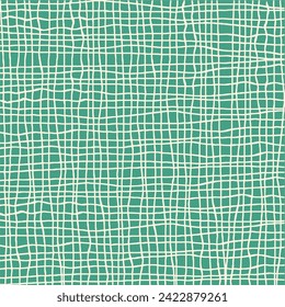 Vector hand drawn cute checkered pattern. messy small Doodle Plaid geometrical simple texture. Crossing lines. Abstract cute delicate pattern ideal for fabric, textile, wallpaper.