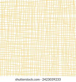 Vector hand drawn cute checkered pattern. messy small Doodle Plaid geometrical simple texture. Crossing lines. Abstract cute delicate pattern ideal for fabric, textile, wallpaper.
