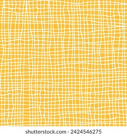 Vector hand drawn cute checkered pattern. messy small Doodle Plaid geometrical simple texture. Crossing lines. Abstract cute delicate pattern ideal for fabric, textile, wallpaper.