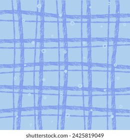 Vektor Hand gezeichnet niedliches Schachbrettmuster. Doodle Plaid geometrische einfache Textur. Überqueren von Linien. Abstrakte niedliche zarte Muster ideal für Stoff, Textil, Tapete.
