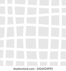 Vector hand drawn cute checkered pattern. Doodle Plaid geometrical simple texture. Crossing lines. Abstract cute delicate pattern ideal for fabric, textile, wallpaper.
