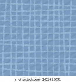 Vector dibujado a mano lindo patrón a cuadros. Doodle a cuadros de textura simple geométrica. Cruzando líneas. Patrón delicado lindo abstracto ideal para la tela, textil, papel pintado.