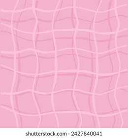 Vector dibujado a mano lindo patrón a cuadros. Doodle a cuadros de textura simple geométrica. Cruzando líneas. Patrón delicado lindo abstracto ideal para la tela, textil, papel pintado.