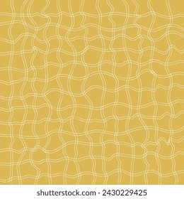Vector hand drawn cute checkered pattern. Doodle Plaid geometrical simple texture. Crossing lines. Abstract cute delicate pattern ideal for fabric, textile, wallpaper.