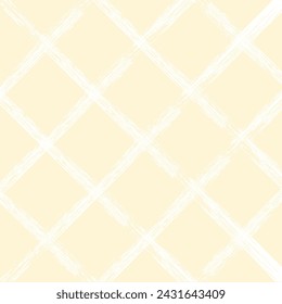Vector hand drawn cute checkered pattern. Doodle Plaid geometrical simple texture. Crossing lines. Abstract cute delicate pattern ideal for fabric, textile, wallpaper.