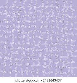 Vector hand drawn cute checkered pattern. Doodle Plaid geometrical simple texture. Crossing lines. Abstract cute delicate pattern ideal for fabric, textile, wallpaper.