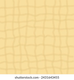 Vector hand drawn cute checkered pattern. Doodle Plaid geometrical simple texture. Crossing lines. Abstract cute delicate pattern ideal for fabric, textile, wallpaper.