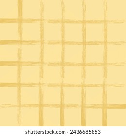 Vector hand drawn cute checkered pattern. Doodle Plaid geometrical simple texture. Crossing lines. Abstract cute delicate pattern ideal for fabric, textile, wallpaper.