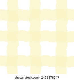 Vector hand drawn cute checkered pattern. cottagecore Doodle Plaid geometrical semitransparent simple texture. Crossing lines. Abstract cute delicate pattern.