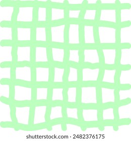 Vector hand drawn cute checkered pattern. Doodle Plaid geometrical simple texture. Crossing lines. Abstract cute delicate pattern ideal for fabric, textile, wallpaper.