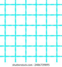 Vector hand drawn cute checkered pattern. cottagecore Doodle Plaid geometrical semitransparent simple texture. Crossing lines. Abstract cute delicate pattern.