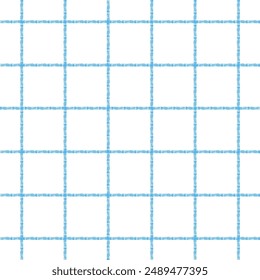 Vector hand drawn cute checkered pattern. cottagecore Doodle Plaid geometrical semitransparent simple texture. Crossing lines. Abstract cute delicate pattern.