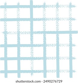 Vector hand drawn cute checkered pattern. Doodle Plaid geometrical simple texture. Crossing lines. Abstract cute delicate pattern ideal for fabric, textile, wallpaper.