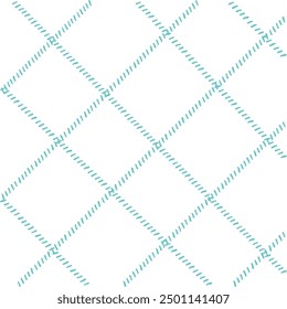 Vector hand drawn cute checkered pattern. Doodle Plaid geometrical simple texture. Crossing lines. Abstract cute delicate pattern ideal for fabric, textile, wallpaper.